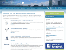 Tablet Screenshot of fortwaynedentistry.com